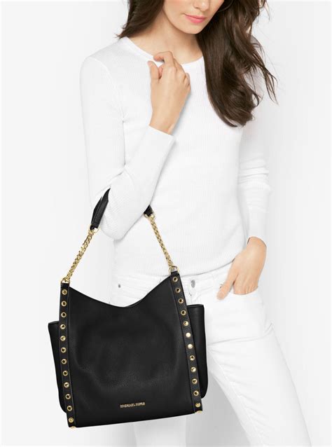 newbury leather tote michael kors|MICHAEL Michael Kors Newbury Chain Medium Leather .